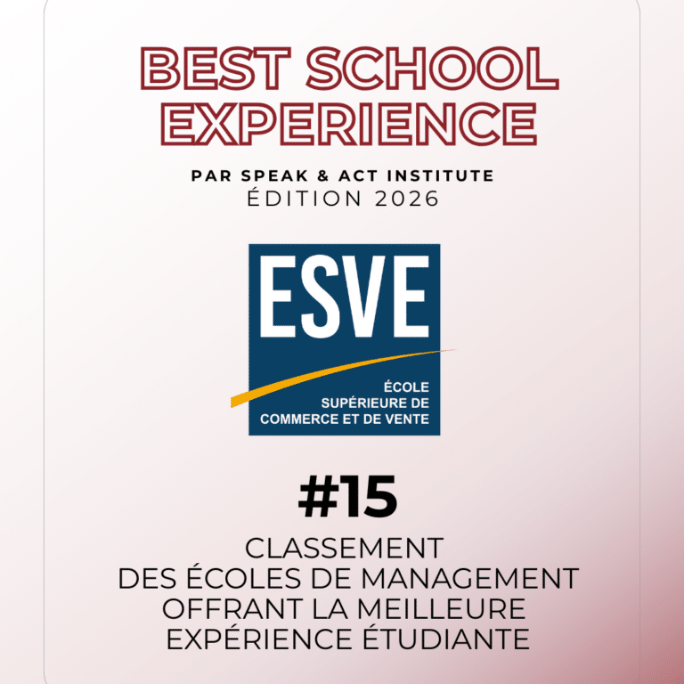 Visuel classement Best School Experience 2026_ESVE